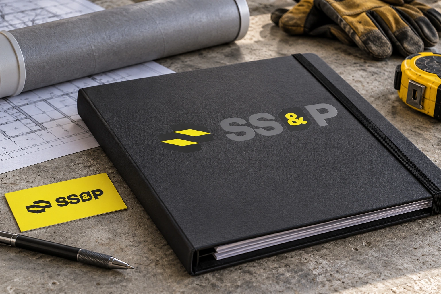 Mockup conceptual de ssp: stationery